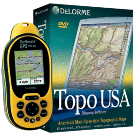 DELORME PN-20 REMAN HH GPS WITH TOPO, SD CARD AND READERdelorme 