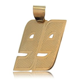 Nascar #99 Pendant 10K Gold Carl Edwards Solid Newnascar 