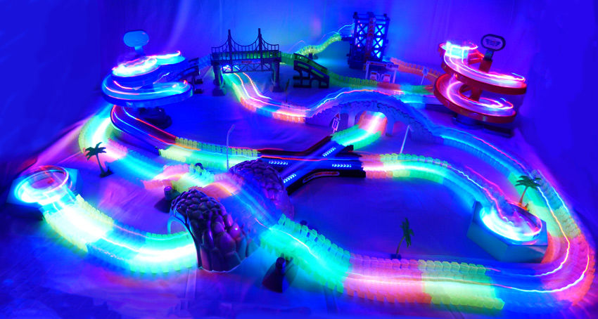 light up cars and track as seen on tv