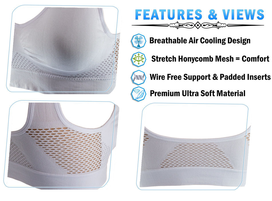 breathable bras comfort support bras cooling bra 